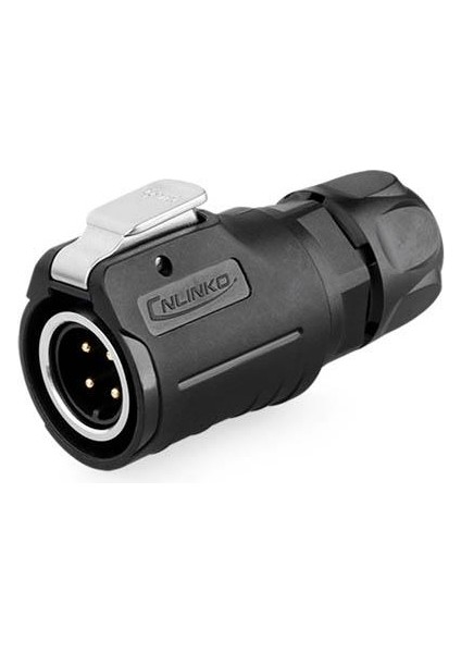 LP-16-C04PE-01-001 4-Pin Su Geçirmez Konnektör - Erkek