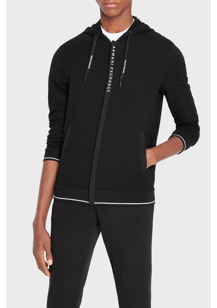 Regular Fit Kapüşonlu Fermuarlı Pamuklu Sweat Erkek Sweat 8NZM82 ZJH3Z 1200