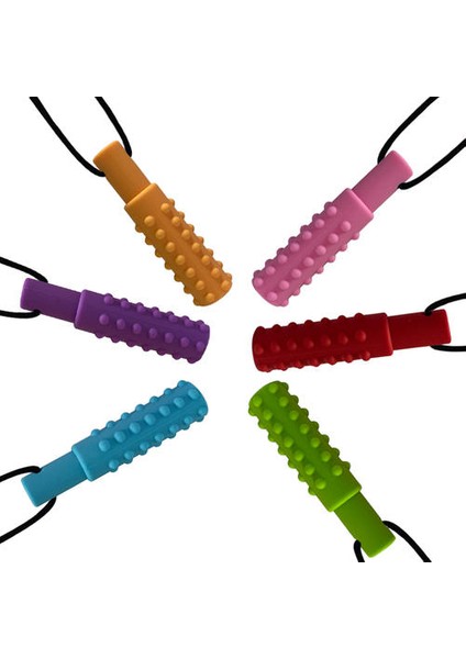 10 Adet Bebek Silikon Diş Kaşıyıcı Çocuklar Çiğnemek Kolye Duyusal Chewy Kolye Oral Motor Oyuncaklar Terapi Araçları Otizm Için Chidren'in Malları | Bebek Dişçileri (Mor) (Yurt Dışından)