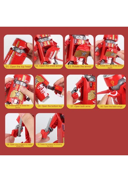 Çocuklar Için Oyuncak Robot - Kırmızı (Yurt Dışından)