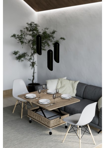 Lisa Tekerli Akıllı Sehpa Çok Amaçlı Akıllı Sehpa Sihirli Sehpa Yemek Masası Çay Sehpası modelleri