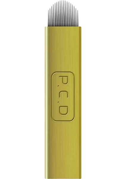10 Adet 12U Pin Pcd Kalıcı Makyaj Microblading Iğnesi