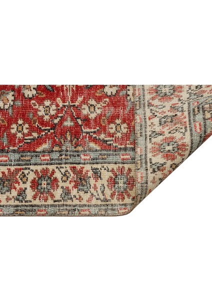 Eşsiz Anadolu Vintage Eskitme El Dokuma Halı 151 x 276 cm 9111