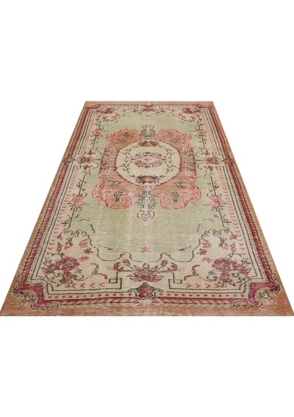 Eşsiz Anadolu Vintage Eskitme El Dokuma Halı 150 x 268 cm 9132