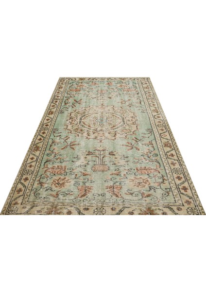 Vintage El Dokuma 100% Yün Halı 155 x 265 cm 9142