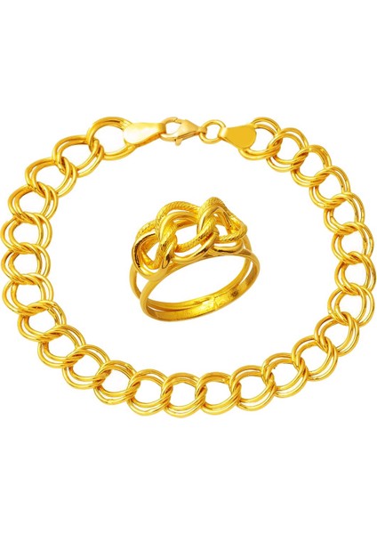 Samanyolu 22 Ayar Altın Yüzük & Bileklik