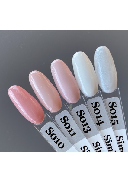 Kalıcı Oje S014, Simli Süt Beyazı, 4 ml