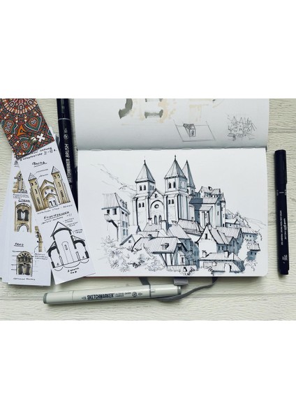 "doğu Kaleydoskopu" Koleksiyon Eskiz Defteri B6 Marker ve Grafik Için Limited Edition Sketchbook