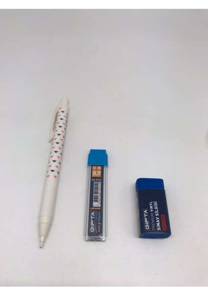 Cloud-X 0.7 Versatil Kalem + Gıpta 0.7 2b 60MM Uc + Gıpta Premium Mavi Sınav Silgisi