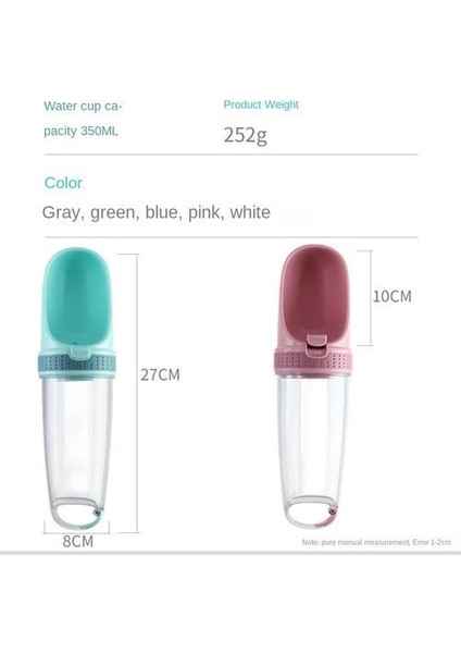 350ML Plastik Evcil Hayvan Seyahat Fincanı, Su Geçirmez, Açık Havada Sızıntı Geçirmez Taşınabilir Evcil Hayvan Içme Suyu Için Uygun (Yurt Dışından) fiyatları