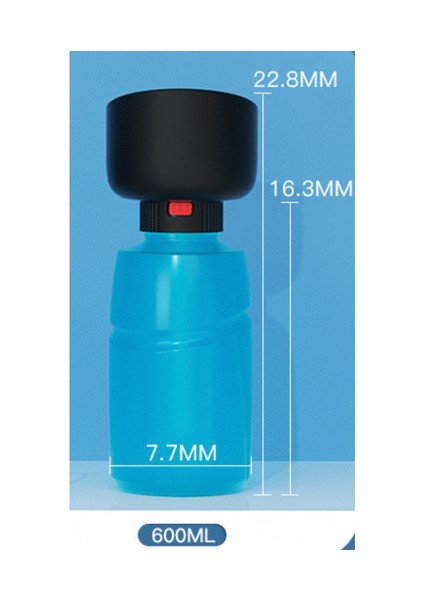 600MLPLASTIK Pet Seyahat Kupası, Açık Seyahat Için Sızdır Köpreli Çok Fonksiyonlu Evcil Hayvanlar Için Taşınabilir Su Geçirmez Içme Suyu (Yurt Dışından) fiyatları