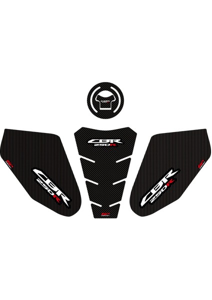 Honda CBR250 2011-2012 Uyumlu Tank Pad Karbon