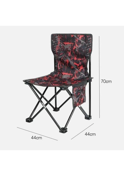 Büyük Kamp Seyahat Hafif Katlanır Sandalye, Açık Mekan Taşınabilir Backrest (Yurt Dışından)