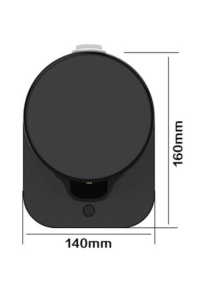 400ML Plastik Sabun Dispenser, Sıcaklık Ölçüm Modeli Temassız Kızılötesi Sensör Sıçraması Su Geçirmez El Dezenfektan Dispenser (Yurt Dışından) fiyatları