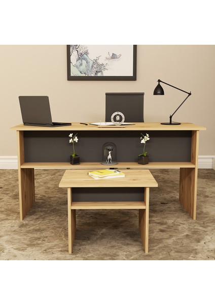 Merkür 2 Parça Ofis Büro Masa Takımı MRK06
