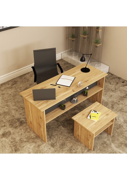 Merkür 2 Parça Ofis Büro Masa Takımı MRK06