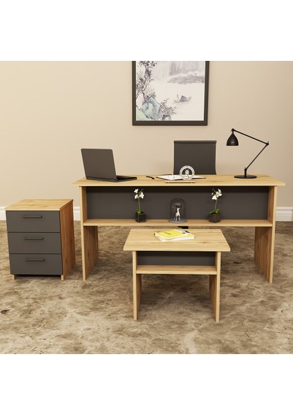 Merkür 3 Parça Ofis Büro Masa Takımı MRK06 fiyatları