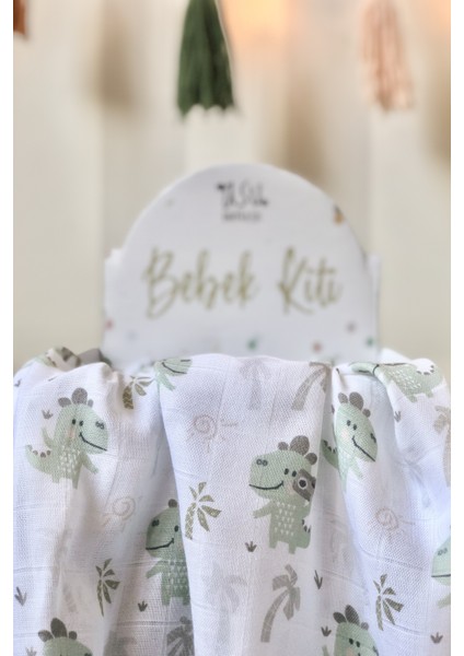 Pastel Mix&match 3'lü Organik Bambu Pamuk Müslin Dino-Dot-Rainbow indirimleri