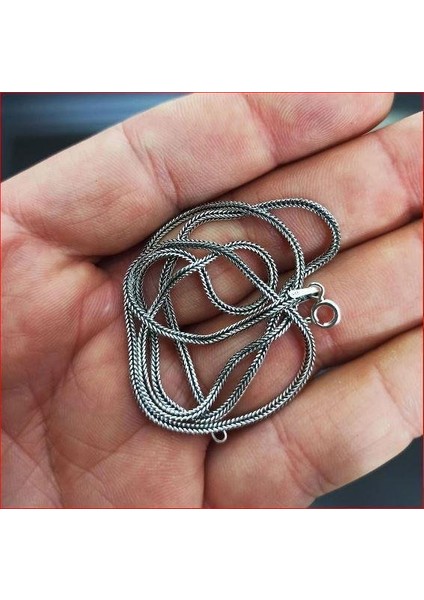 Tilki Kuyruğu 925 Ayar Gümüş Zincir Kolye modelleri