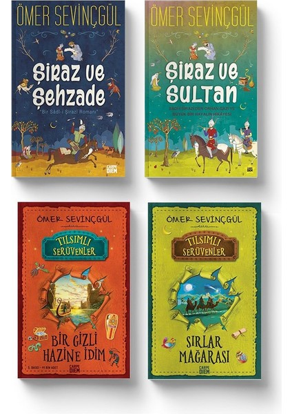 Tılsımlı Serüvenler Seti (4 Kitap) Şiraz ve Şehzade - Şiraz ve Sultan - Bir Gizli Hazine Idi