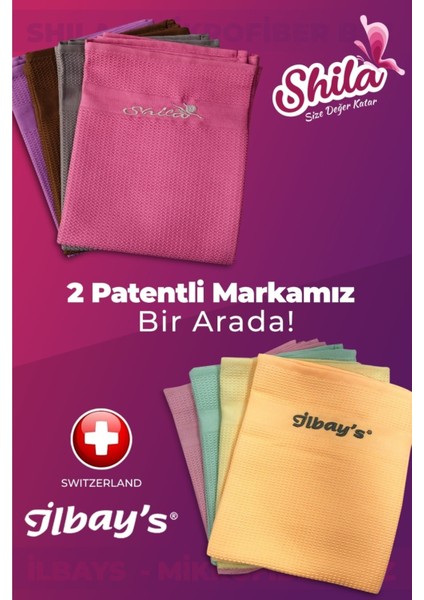 Orijinal Mix 8'li Mikrofiber Temizlik Bezi Ilbays & Shila