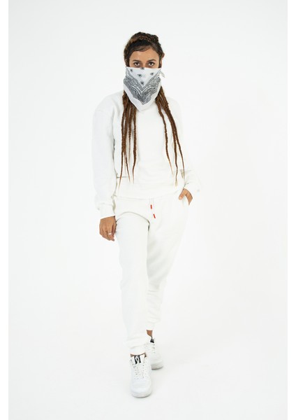 Unisex Bisiklet Yaka Oversize Sweatshirt