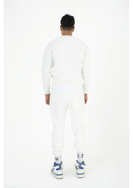 Unisex Bisiklet Yaka Oversize Sweatshirt