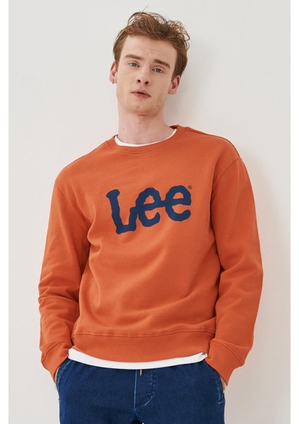 L80XTJBH Erkek Turuncu Sweatshirt