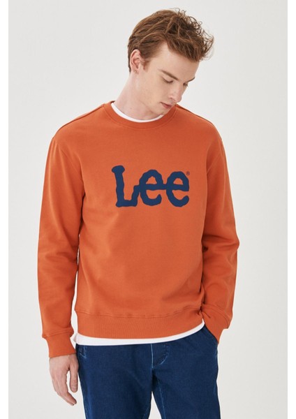 L80XTJBH Erkek Turuncu Sweatshirt