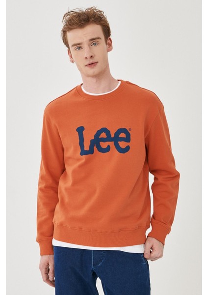 L80XTJBH Erkek Turuncu Sweatshirt