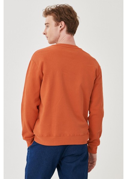 L80XTJBH Erkek Turuncu Sweatshirt
