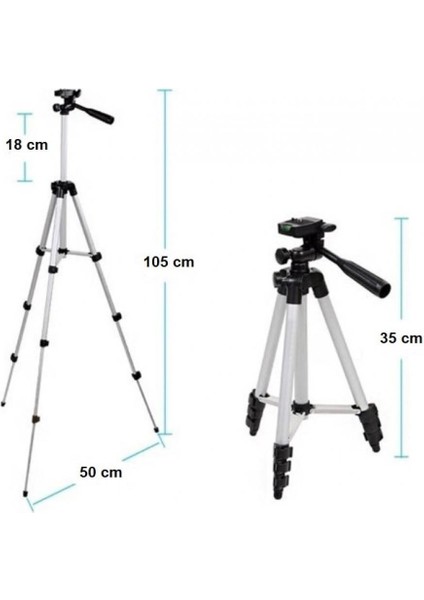 105 cm Telefon Kamera Tutucu Tripod Katlanabilir Ayak Ahtapot Fotoğraf Video (Telefon Tutuculu) fırsatları