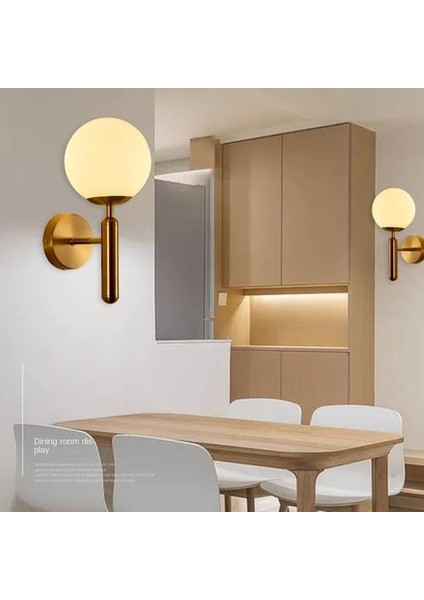 Kapalı Duvar Lambası, Yaratıcı Modern Minimalist Tarzı, 6102 Sütlü Beyaz Cam Abajur (Yurt Dışından) modelleri