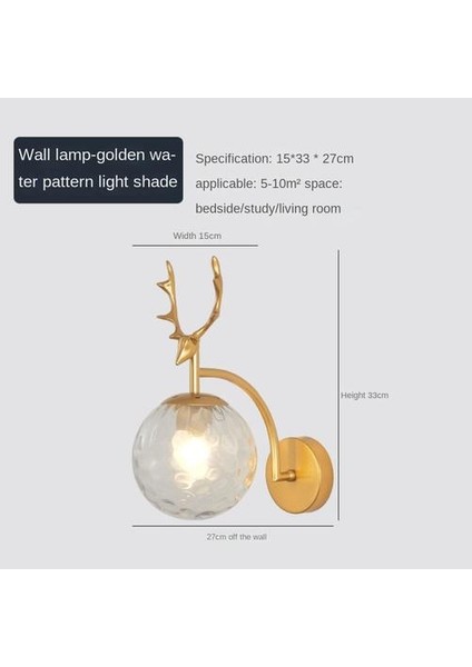 Kapalı Duvar Lambası, Yaratıcı Modern Minimalist Tarzı, 6104 Su Dalgaları ve Temizle Işık Cam Abajur (Yurt Dışından)