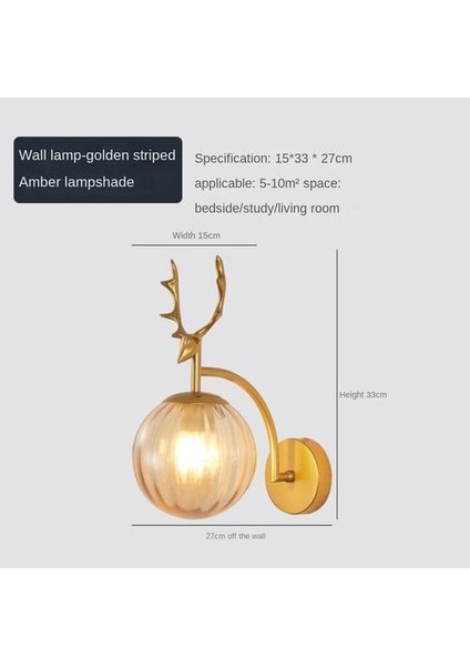 Kapalı Duvar Lambası, Yaratıcı Modern Minimalist Tarzı, 6104 Çizgiler ve Amper; Amber Cam Abajur (Yurt Dışından)