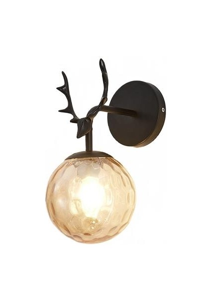 Kapalı Duvar Lambası, Yaratıcı Modern Minimalist Tarzı, 6106 Su Dalgaları ve Amper; Amber Cam Abajur (Yurt Dışından)