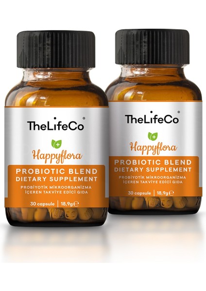 Thelifeco Happyflora Probiyotik 10 Milyar Mikroorganizma İçeren Gıda x 2 Adet