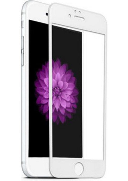 Apple iPhone 7 Plus Ekran Koruyucu 3 Adet Tam Ekran Seramik Nano Beyaz