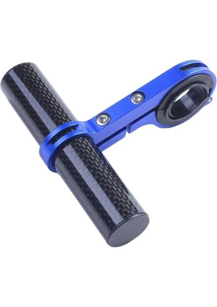 M365 Elektrikli Scooter Için Gidon Montaj Ek Bar 10CM Karbon Boru Mavi