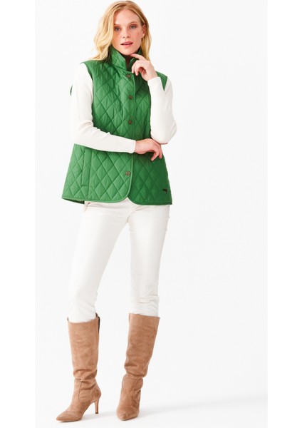 Kadın Kapitone Yelek E.yeşili fiyatları