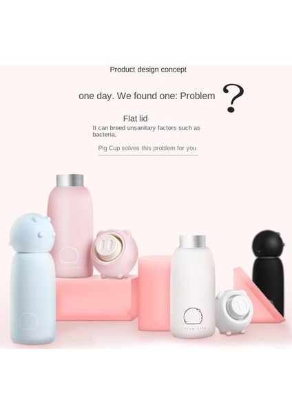 Q Sevimli Domuz Yaratıcı Simpik Termos Kupası Suluk (Yurt Dışından) fiyatları