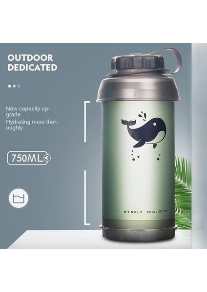 750ML Gıda Sınıfı Tpu Dış Mekan Katlanabilir Yumuşak Su Şişesi (Yurt Dışından)