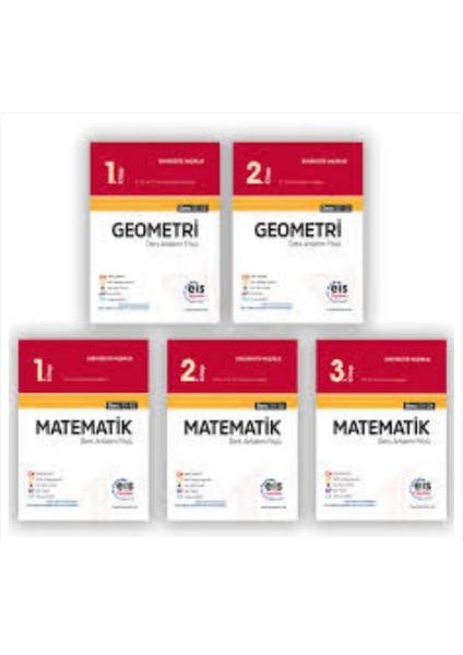 YKS DAF Matematik 1-2-3 Geometir 1-2 Set 5 Kitap
