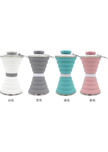 500ML Yaratıcı Silikon Katlanır Geri Çekilebilir Su Şişesi (Yurt Dışından) fırsatları