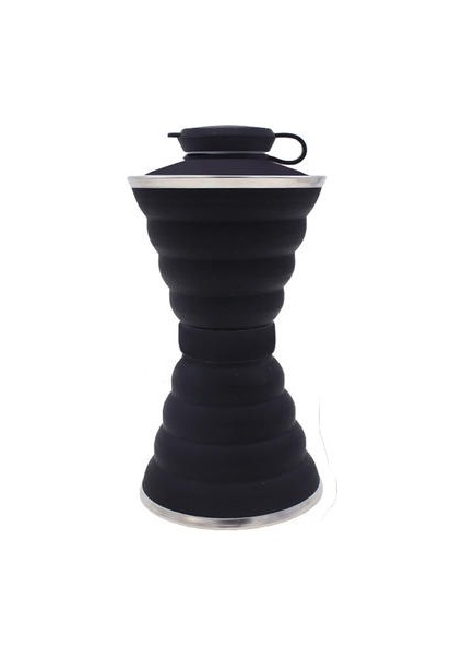 500ML Yaratıcı Silikon Katlanır Geri Çekilebilir Su Şişesi (Yurt Dışından)