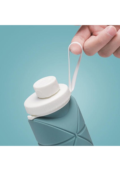 600ML Gıda Sınıfı Kalınlaştırılmış Silikon Katlanır Su Şişesi (Yurt Dışından) modelleri