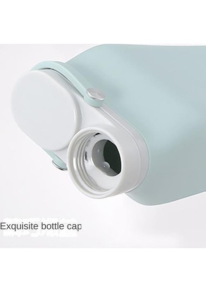 600ML Kıvırcık Katlanır Silikon Süt Su Şişesi (Yurt Dışından)