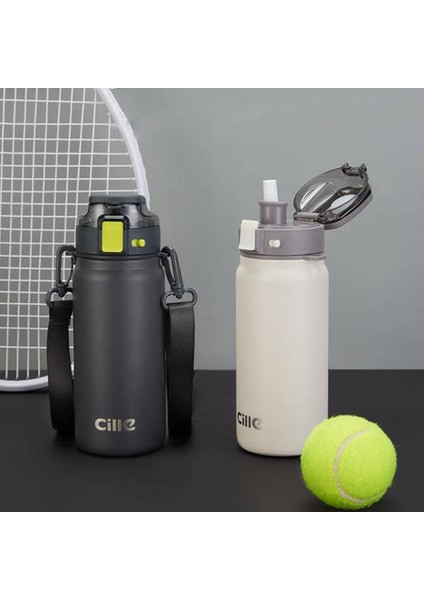 600ML Straw Thermos 316 Paslanmaz Çelik Su Şişesi (Yurt Dışından) fiyatları