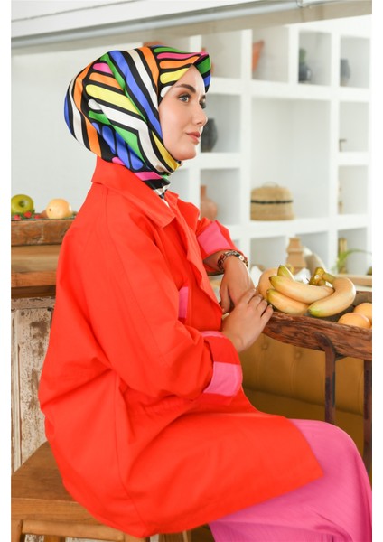 %100 Twill Ipek Eşarp 11382-03