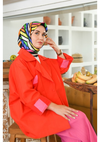 %100 Twill Ipek Eşarp 11382-03